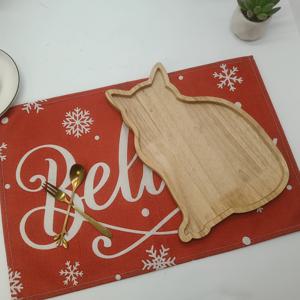 TEMU 고무나무 고양이 모양 서빙 트레이 - 다목적 고양이 테마 디저트 접시 & 장식용 플래터, 매끄러운 모서리, 애완동물, 크리스마스, 부활절, 생일 파티 간식 그릇 (고체 목재 고양이 성형 접시), 비