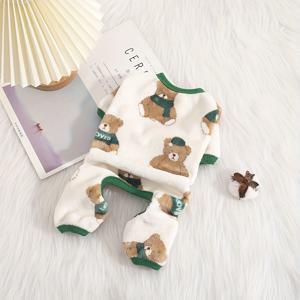 TEMU 1개 겨울 봄 가을 플러시 강아지 & 고양이 원피스 파자마 - 작은 중형 강아지용 포근하고 따뜻한 스웨터 (치와와, 포메라니안, 시츄, 푸들), 엑스스몰 견종용 쉬운 슬립온 의상