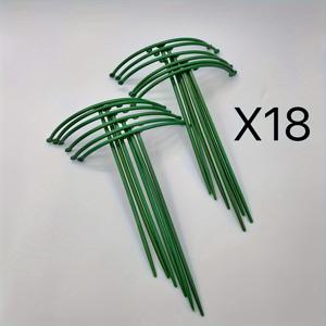 TEMU 12/18개, 조절 가능한 식물 지지대, 토마토, 대나무, 모란, 수국 등 다양한 식물 지지에 적합, 원예 용품, 이상적인 정원 용품, 실용적인 녹색 식물 지지대