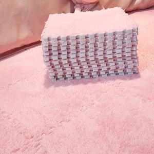 TEMU 12개입, 단색 플러시 거실 침실 카펫 탈부착 세탁 가능 플란넬 매트 인스 스플라이싱 패드 블록 플레이매트 펫 러그, 11.8*11.8인치