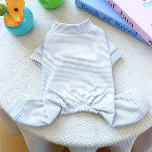 TEMU 소형견 & 고양이 원피스 - 부드럽고 따뜻한 겨울 의상, 스냅 버튼 클로저, 포메라니안, 치와와, 시츄 강아지용 포근한 화이트 & 그레이 점프수트 - 쉽게 입히는 펫 의류|강아지옷