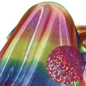 TEMU 1pc 스파클링 직물, 59x19.68 인치 (150x50cm) - 은색 포일 레이저 점 인쇄, 폴리에스터, DIY 공예, 수제 프로젝트 및 패치워크에 완벽합니다, DIY 공예 | 생동감 있는 프린트 | 내구성 있는 공예 직물, 직물