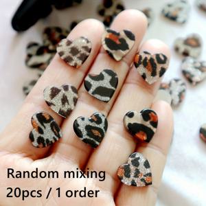 TEMU 데이 20개 세트 14mm 프린트 하트 양면 패턴 아크릴 액세서리, 양면 패턴 미니 반짝이는 매끄러운 우아한 액세서리, DIY 폰 케이스, 헤어 클립, 의류, 신발 장식