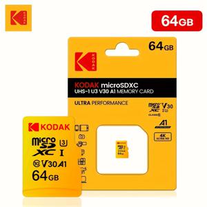 TEMU Kodak Ultra High-Performance Micro SD 메모리 카드, 256GB, 128GB, 64GB, 32GB로 제공, UHS-3 V30 A1 4K HD, 스마트폰, PC, 카메라, PSP 및 기타 장치와 호환, 고속 저장 확장용, 차량용 메모리 |