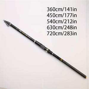 TEMU 카본 파이버 텔레스코픽 낚싯대 - 빠른 액션 경량 근해/외해용, 부드러운 라인 가이드 & 내구성 강한 메탈 가이드, 인체공학적 핸들 - 스피닝 기술에 이상적, 해변 및 페어낚시용 - 고품질 제작, 낚시꾼을 위한 완벽한 선물|낚시대