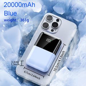 TEMU 미니 대용량 휴대용 충전기, 22.5W 20000-10000mAh 고속 충전, USB 22.5W 고속 충전, PD20W 고속 충전, iOS 및 시스템 호환, 야외 비상 전원 공급에 적합, 친구 선물로 완벽한 선택|보조배터리|USB|USB