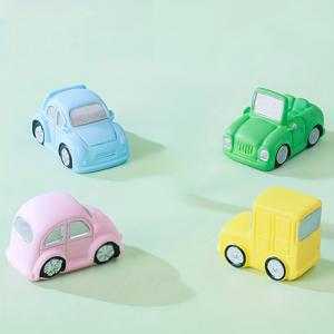 TEMU 4개 미니 카툰 자동차 - 실내외 3D 조경, 레진 DIY 수제 장식품, 조경 및 할로윈 선물용. 자동차 액세서리나 책장 미니 장식으로 완벽 – 파티 데코