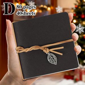 TEMU 1개 또는 4개 빈티지 포켓 스케치북 - 80페이지 사각 무지 노트, 잎 모양 가죽 책갈피 포함, 및 작가를 위한 휴대용 여행 저널, 휴대용 데일리, 브라운/커버