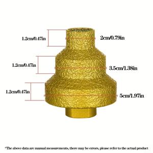 TEMU 전문가용 코어 드릴 - 헤비듀티 멀티레이어 콘식 드릴, 3개의 조 척 & 멀티레이어 헤드 포함, 타일, 콘크리트, 석영용 - 습식/건식 사용, M10 호환, 2cm/3.5cm/5cm 코어 드릴 비트 - 건설, 리모델링, 석재 작업에 이상적 - 내구성 & 정밀도, 스파이럴 플루트 디자인 & 핸들로 다양한 재료 효율적 작업