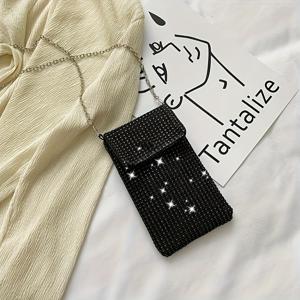 TEMU 1개 크로스바디 백 여성용 휴대폰 지갑 스트랩 크로스바디, 이동 중 액세서리, 휴대폰 운반 솔루션, 메신저 대안, 미니 크로스바디, 디자인, 스트림라인 실루엣, 가벼운 구조, 안감 내부, 실용적인 쇼퍼, 여성 액세서리|미니크로스백|핸드폰가방