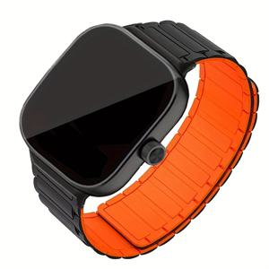 TEMU Redmi Watch 5 및 4용 실리콘 마그네틱 손목 밴드, Xiaomi Band 9 Pro 및 Mi Band 8 Pro와 호환되는 스타일리시한 교체 스트랩, 남녀 모두에게 적합, 일상 사용에 완벽, 스포츠 및 피트니스 애호가를 위한 필수품.