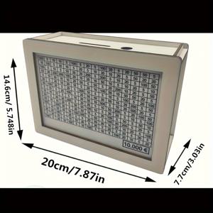 TEMU 나무로 만든 독특한 저금통과 저축 계획 테이블, 튼튼한 돼지 저금통, 현금 동전 보관함, 적합한 선물, 침실, 책상, 집, 기숙사용 가정용 수납 정리함