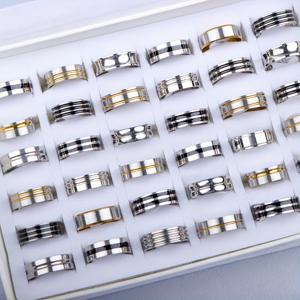 TEMU 20개/세트 패션 클래식 컬러풀 스테인리스 남성 반지, 데일리 심플 스타일 주얼리, 파티 장식 - 다용도 액세서리 선물