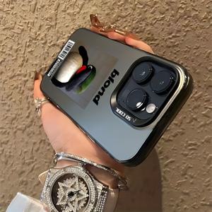 TEMU 귀여운 만화 펭귄 블론드 아이폰 케이스, 아이폰 16 15 14 11 프로 맥스 X XR XSMAX 8 7 플러스용 안티-폴 서리 뒷면 커버