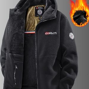 TEMU [Shule Water Obm] 크리스마스! 플러시 안감, 스타일리시한 플리스 원단, 열을 유지하는 그래핀 기술 안감이 있는 새로운 가을/겨울용 두꺼운 따뜻한 코트. 캐주얼하고 패셔너블하며 다재다능하여 가을/겨울 바다에서 최고의 선택입니다.