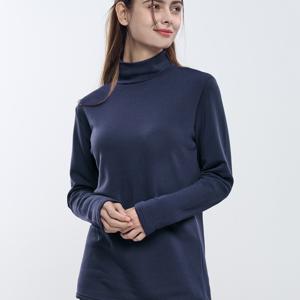 TEMU 여성 겨울 부드러운 기모 반목 반폴라 티셔츠 베이직웜(C93LT037W)