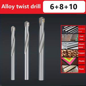 TEMU 슈퍼하드 텅스텐 스틸 합금 드릴, 스테인리스 스틸 특수 드릴, 3-14mm, 스틸 펀칭, 슈퍼하드 드릴, 스프링 스틸 앵글 주철 특수, 가정용 펀칭 드릴, 드릴링, 드릴링 아이언, 금속, 합금, 샹크 드릴, 고경도 고속강 드릴, 금속, 철, 알루미늄 합금, 스틸 플레이트 드릴링