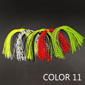 TEMU 낚시 미끼 스피너 베이트 버즈베이트 스커트 지그 미끼를 위한 실리콘 스커트 5개, 낚시용 재료, 낚시 액세서리