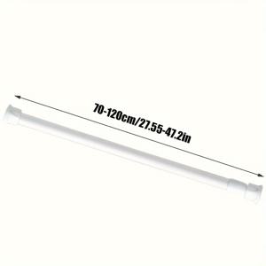 TEMU 1개 다기능 조절식 스프링 텔레스코픽 로드, 옷 건조대, 커튼대, 도어 커튼대, 옷장 행거 지지대, 욕실 샤워 커튼대, 욕실, 주방, 세탁실에 적합