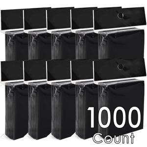 TEMU 1000장 팩 블랙 매트 카드 슬리브, 내구성 있는 PE 소재, MTG, 야구, 스포츠, 게임 카드를 위한 범용 보호 트레이딩 카드 슬리브