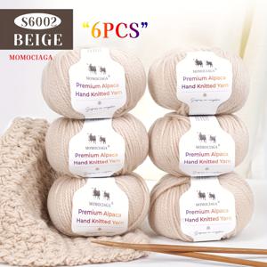 TEMU 알파카 울 혼방 원사 6개 세트, 중간 두께, 부드럽고 편안한 느낌, 풍부한 색상으로 DIY 손뜨개 스웨터, 모자, 조끼, 담요, 스카프 등에 적합, 총 300.58oz