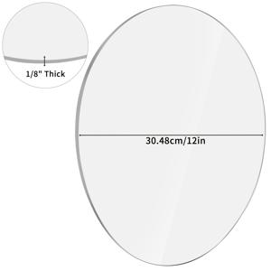 TEMU 6'', 8'', 10'', 12'' 아크릴 원형 디스크 (필름은 투명 또는 갈색 종이 중 하나입니다. 랜덤으로 보내지만 사용에 영향을 주지 않습니다. 이미지에서 설명된 바와 같이)