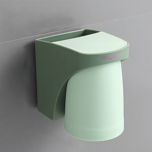 TEMU 1개 자석 칫솔 홀더 | 북유럽 스타일 벽걸이 커플 린스 컵, 드릴 불필요, 흔적 없는 욕실 수납 랙, 플라스틱 재질