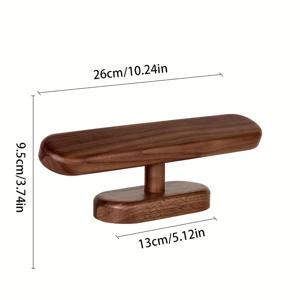 TEMU 3단 솔리드 월넛 우든 워치 스탠드 - 모던 시계, 팔찌 & 목걸이 디스플레이 홀더, 내구성 있는 스크래치 방지 디자인의 홈 또는 리테일 장식용 보석 정리함, 클린 라인 디자인, 자연 그레인 마감|팔찌