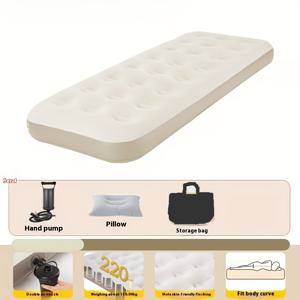 TEMU 고급 팽창식 매트리스 - 간편한 설치, 접이식 에어 매트 - 텐트 캠핑, 가족 모임 및 실내외 활동에 적합