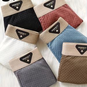 TEMU 남성용 드로즈 3/6매, 부드럽고 통기성 좋은 속옷, 데일리 캐주얼 및 오피스룩에 적합, 디자인, 아이스 실키 섬유 원단 반바지