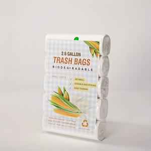 TEMU 100개 쓰레기 봉투, 1팩 100개, 1팩 5롤, 1롤 20개, 2.6갤런 플랫 마우스 쓰레기 봉투, 두꺼운 분류 청소용 봉투, 가정 및 공공 주방용, 아파트, 호텔, 슈퍼마켓에 적합. 거실, 침실, 욕실 및 주방 사용에 이상적