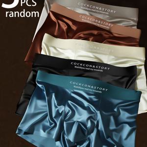 TEMU 남성용 드로즈 세트 3종 - 초경량, 통기성, 중간 정도 신축성의 단색 반바지, 캐주얼 웨어에 적합, 편안한 디자인, 부드러운 원단, 루즈핏 남성 속옷.