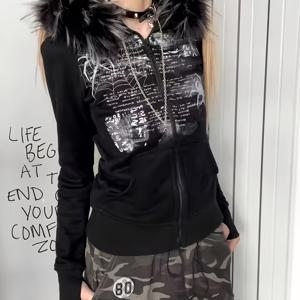 TEMU 자아 성장 (재물 유도) 을 위한 And 프린트 레터 문구가 있는 후드티