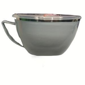 TEMU 1개 스테인리스 스틸 국수 그릇 손잡이 식품 용기 밥그릇 수프볼 인스턴트 라면 그릇 뚜껑 포함 손잡이 있는 그릇