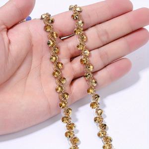 TEMU 1 야드의 라인스톤 체인, 레드, 블랙, 건메탈, 블루, 골든, 클리어 9가지 색상 포함, 할로윈 및 크리스마스 프로젝트에 적합.