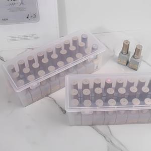 TEMU 2개 세트 네일 아트 보관함 - 휴대용 직사각형 정리함, 네일 테크니션, 매니큐어리스트 및 취미 활동가용 - 컴팩트 네일 아트 용품 보관 용기