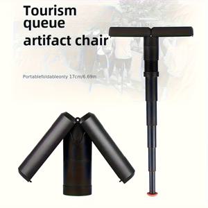 TEMU 원 휴대용 접이식 의자 - 가볍고 컴팩트하여 캠핑, 하이킹, 여행 및 야외 활동에 적합 - 내구성이 뛰어난 ABS 소재로 제작되었으며 인체공학적 시트와 휴대 가방이 포함되어 있습니다. 이 접이식 스툴은 세련된 디자인을 특징으로 하며 캠핑 필수품입니다.