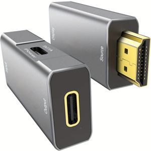 TEMU HDTV to USB C 어댑터 4K60Hz, 단방향 HDTV 남성 to USB C 여성, 휴대용 모니터, AR 안경 XREAL One/Air 2 Pro/VITURE Pro/Rokid, PS4/5, Xbox, Switch, ROG Ally, Steam De용