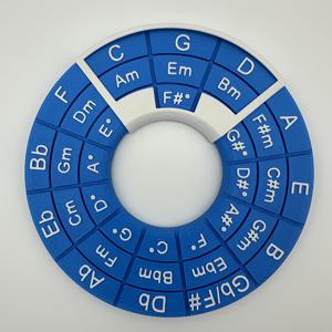 TEMU 2025 신형 대형 음악 이론 휠 - 펜타토닉 스케일 & 코드 차트 (컬러 코드 노트, 튜닝 보조 및 암기용) - 피아노, 기타, 바이올린, 우쿨렐레, 베이스용 - 초보자 및 고급 음악가에게 이상적 - 내구성 있는 플라스틱 음악 학습 도구 (블루 & 골든 디자인), 빠른 튜닝 및 코드/스케일 패턴으로 쉬운 연습