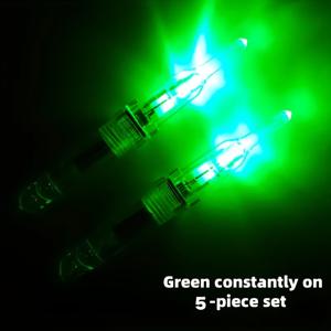 TEMU LED 낚시 미끼 조명 5개 세트, 물고기 유인 조명, 빛나는 깜박이는 낚시 조명 스틱, 다양한 색상으로 제공, 오징어 및 물고기용 미니 미끼 유인기 (배터리 미포함), 배터리 없음