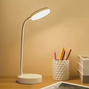 TEMU 테이블 램프, 예술적인 장식 조명 | 눈에 부드러운 LED 조명, USB 전원, 야간 독서 시 가정용으로 디자인, 3가지 색상 모드 조절 가능 독서 램프 - 거실, 침실에 적합