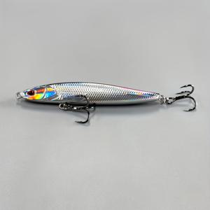 TEMU 20g 롱캐스팅 펜슬 낚시 미끼 - 생생한 무지개 색상의 싱킹 미노우, 내구성이 뛰어난 ABS 소재, 담수 및 해수 낚시에 적합, 크리스마스, 새해 선물로 완벽, 낚시 미끼, 생생한 미끼 디자인, 낚시용품 인기상품, 루어, 담수 낚시, 싱킹미노우