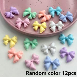 TEMU 12개 세트 아크릴 리본 비즈 - 소형 DIY 공예용 비즈, 키체인, 크리스마스 장식, 스크랩북 & 수제 선물 장식용 - 팔찌 & 키링용 리본 모양 비즈