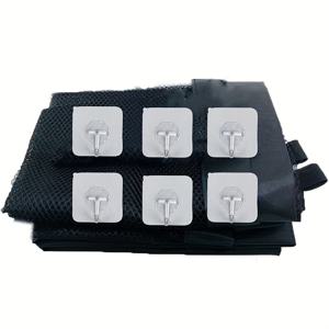 TEMU 1개 대형 무드릴 강아지 게이트 - 발자국 잠금 패널, 접이식 휴대용 펫 배리어, 계단, 문, 방용 안전망 - 튼튼한 플라스틱 프레임 / 야외 사용, 대형견 및 강아지용 쉬운 조립