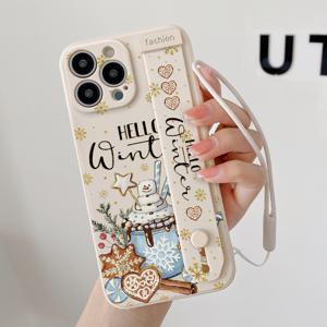 TEMU 애플 및 삼성 기기와 호환되는 크리스마스 테마 폰 케이스. 트렌디한 디자인과 독특한 TPU 소재로 제작되었습니다.