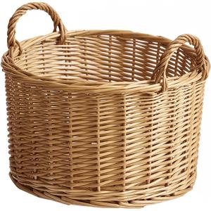 TEMU 1개 수제 손잡이 수납 바구니 - 러스틱 스타일 라운드 소형 직조 바구니, 빨래, 장난감, 양말 정리용; 침실/목욕가운 정리함 또는 선반 캐디로 적합한 스택 가능한 장식용 햄퍼 (할로윈, 추수감사절, 크리스마스), 선반 바구니|빨래바구니