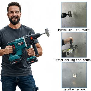 TEMU 86형 원통형 손잡이 와이어 박스 펀칭 도구는 슬롯형 구멍을 빠르게 만들 수 있으며, 톱니형 절단 모서리와 이중 구멍 낭비 제거 기능이 특징입니다. 빠른 펀칭이 가능하며, 작동이 용이하고 튼튼하며 내구성이 뛰어나며, 개조에 이상적입니다.