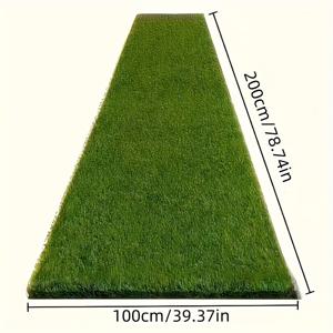 TEMU 대형 고품질 인조 잔디 매트, 실제 잔디 카펫 - 결혼식 정원 및 안뜰에 적합. 도구 없이 간편하게 설치 가능하여 파티 행사, 가정 및 상업 장식에 이상적인 선택입니다. 반려동물 친화적.|캠핑매트