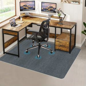 TEMU 1개 대형 미끄럼방지 헤비듀티 바닥 의자 매트 - 하드우드 & 타일 바닥용, 헤비롤링 사무용 의자, 테이블 아래, 세탁기 사용 가능 (DIY 커팅 가능)