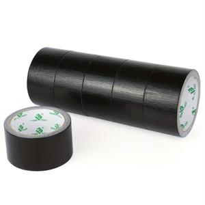 TEMU BOMEI 포장, 검정색 덕트 테이프 6롤 - 33피트 X 1.98인치 - 강력하고 유연하며 잔여물이 없으며 모든 날씨에 적합하며 손으로 쉽게 찢을 수 있습니다. 수리, 산업 및 전문가용으로 적합하며, 강력한 접착력의 방수 덕트 테이프로 고강도 작업에 적합합니다.